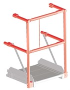 Перила площадки Zarges с двойным шлагбаумом 591006