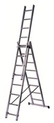 Алюминиевая трехсекционная лестница Centaure WT3 3х8 223308
