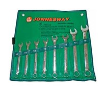 Набор комбинированных гаечных ключей Jonnesway удлиненных в сумке, 10-19 мм, 8 предметов W264108PRS