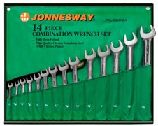 Набор комбинированных гаечных ключей Jonnesway дюймовых в сумке, 3/8"-1-1/4", 14 предметов W26414S