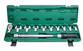 Динамометрический ключ Jonnesway 1/2" DR, со сменными рожковыми насадками 13-30 мм и приводом, 40-200 Нм T30200NS