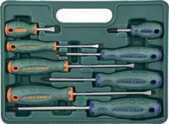 Комбинированный набор отверток Jonnesway Anti-Slip Grip 8 шт D71PP08S