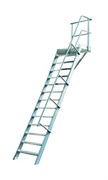 Алюминиевый трап с платформой Krause стационарный, 1000мм 16 ступеней 60° 825452 Алюминиевый трап с платформой Krause стационарный, 1000мм 16 ступеней 60° 825452