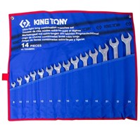 Набор комбинированных ключей King Tony удлиненных в сумке, 8-24 мм, 14 предметов 12A4MRN