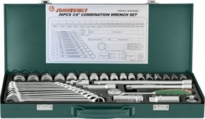 Набор торцевых головок и комбинированных ключей Jonnesway, 36 предметов S04H3536S