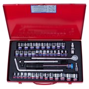 Набор торцевых головок с принадлежностями King Tony 1/2"DR, 8-32 мм, 43 предмета 4045CR