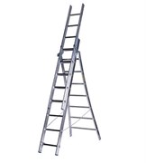 Алюминиевая трехсекционная лестница Centaure PET 6+2x7 342307