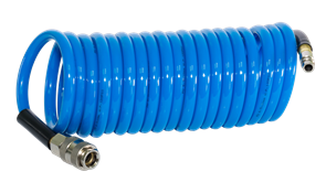 Полиуретановый спиральный шланг Fubag с фитингами рапид 8x12мм, 5м