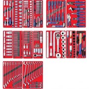 Набор инструментов MACTAK ПРОФИ для тележки, 14 ложементов, 299 предметов 5-00299