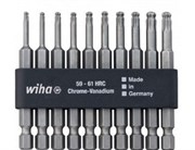 Набор бит-звездочек wihProfessional Torx ball end 7045 BE T10-T30х70 в кассете 10 шт 32804