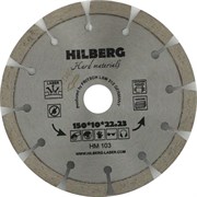 Алмазный отрезной диск Hilberg Hard Materials 150x22,23 мм Trio-Diamond HM103