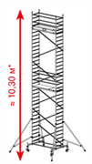 Алюминиевая вышка-тура Krause ProTec 10,3м 910189 Алюминиевая вышка-тура Krause ProTec 10,3м 910189