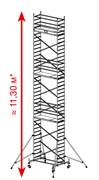 Алюминиевая вышка-тура Krause ProTec 11,3м 910196 Алюминиевая вышка-тура Krause ProTec 11,3м 910196