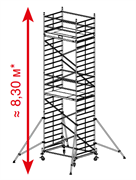 Алюминиевая вышка-тура Krause ProTec XXL 8,3м 911162 Алюминиевая вышка-тура Krause ProTec XXL 8,3м 911162