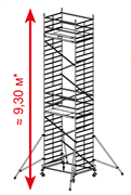 Алюминиевая вышка-тура Krause ProTec XXL 9,3м 911179 Алюминиевая вышка-тура Krause ProTec XXL 9,3м 911179
