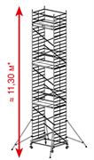 Алюминиевая вышка-тура Krause ProTec XXL 11,3м 911193 Алюминиевая вышка-тура Krause ProTec XXL 11,3м 911193