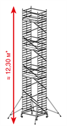 Алюминиевая вышка-тура Krause ProTec XXL 12,3м 911209 Алюминиевая вышка-тура Krause ProTec XXL 12,3м 911209