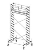 Алюминиевая вышка-тура Krause Stabilo 100 6,4м 751669 Алюминиевая вышка-тура Krause Stabilo 100 6,4м 751669
