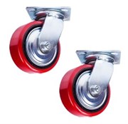 Поворотное промышленное колесо TOR PU/металл C550S 100 мм