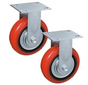 Неповоротное промышленное колесо TOR PU/металл C550R 150 мм