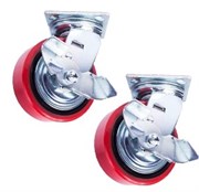 Поворотное промышленное колесо TOR PU/металл C550B 150 мм