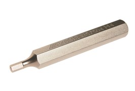 Удлиненная шестигранная бита HEX H4х75мм 10мм S2 JTC-1357504