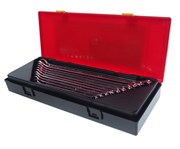 Набор комбинированных удлиненных ключей 10-19мм 10 предметов в кейсе JTC-K6104