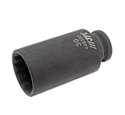 Ударная 12-гранная тонкостенная торцевая головка 1/2" 30мм L=82мм JTC-448330