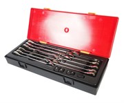 Набор комбинированных трещоточных ключей 8-19мм 14 предметов в кейсе JTC-K6141