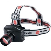 Фонарь наголовный Zoom, 3 W LED CRE Q5, 160Лм, 100 м, 3 режима: 100%-50%-строб, 3 х ААА. STERN