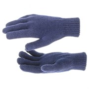 Двойные трикотажные перчатки Сибртех синий цвет 68685
