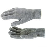 Двойные трикотажные перчатки Сибртех серая туча 68682