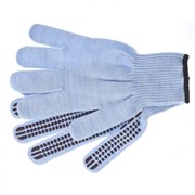 Трикотажные перчатки Сибртех Протектор голубой цвет 68666