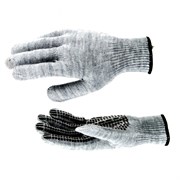 Трикотажные перчатки Сибртех Протектор серая туча 68662