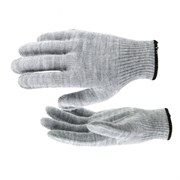 Трикотажные перчатки Сибртех серая туча 68652