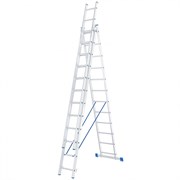 Алюминиевая трехсекционная лестница Сибртех 3x12 ступеней 97822