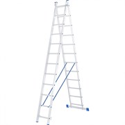 Алюминиевая двухсекционная лестница Сибртех 2x12 ступеней 97912