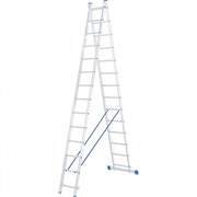 Алюминиевая двухсекционная лестница Сибртех 2x14 ступеней 97914