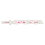 Полотна для электролобзика Matrix HSS T118B по металлу 50x2 мм, 3 шт 78229