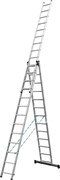Алюминиевая трехсекционная лестница Сибин 3x13 38833-13