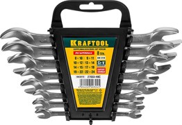 Набор рожковых ключей Kraftool Expert 8-24 мм, 8шт 27033-H8C