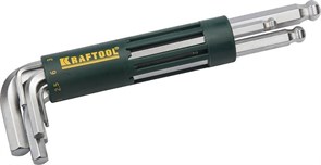 Набор удлиненных имбусовых ключей с шаром Kraftool Expert Hex 2-10 мм, 8шт 27431-2_z01