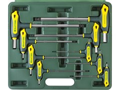 Набор имбусовых Т-образных ключей Kraftool Industrie Hex 2-12 мм, 9шт 27454-H9