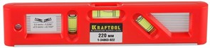 Магнитный уровень Kraftool Director Level 220мм, 3 глазка 1-34863-022