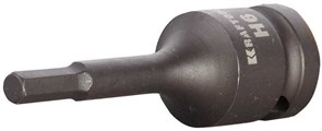 Ударная торцевая головка Kraftool Industrie Qualitat Hex 1/2", 4x78 мм 27950-04