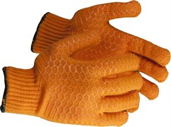 ЗУБР  р.S-M, с противоскользящим двусторонним перекрестным покрытием, трикотажные перчатки (11278-S)