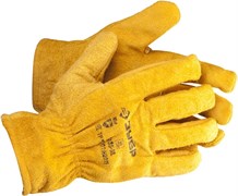 ЗУБР  р.XL, рабочие с подкладкой, спилковые перчатки (1135-XL)