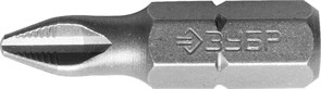 Кованые крестовые биты Зубр Мастер C1/4, PH2x25мм, 2шт 26001-2-25-2