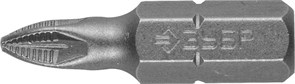 Кованые крестовые биты Зубр Мастер C1/4, PZ1x25мм, 2шт 26003-1-25-2