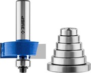 Четвертная фальцевая фреза Зубр Профессионал в наборе с подшипниками 38,1мм 28759-38.1-H6